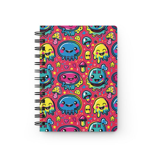 Seventh Hour of Mischief Oozeling Spiceburst Scrawls on Spiral Bound Journal