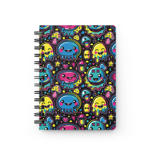 First Hour of Mischief Inkspawn Oozeling Scrawls on Spiral Bound Journal