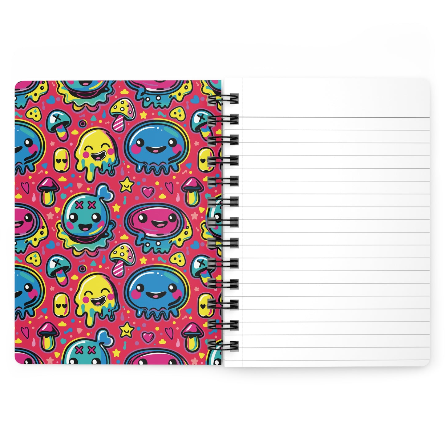 Seventh Hour of Mischief Oozeling Spiceburst Scrawls on Spiral Bound Journal