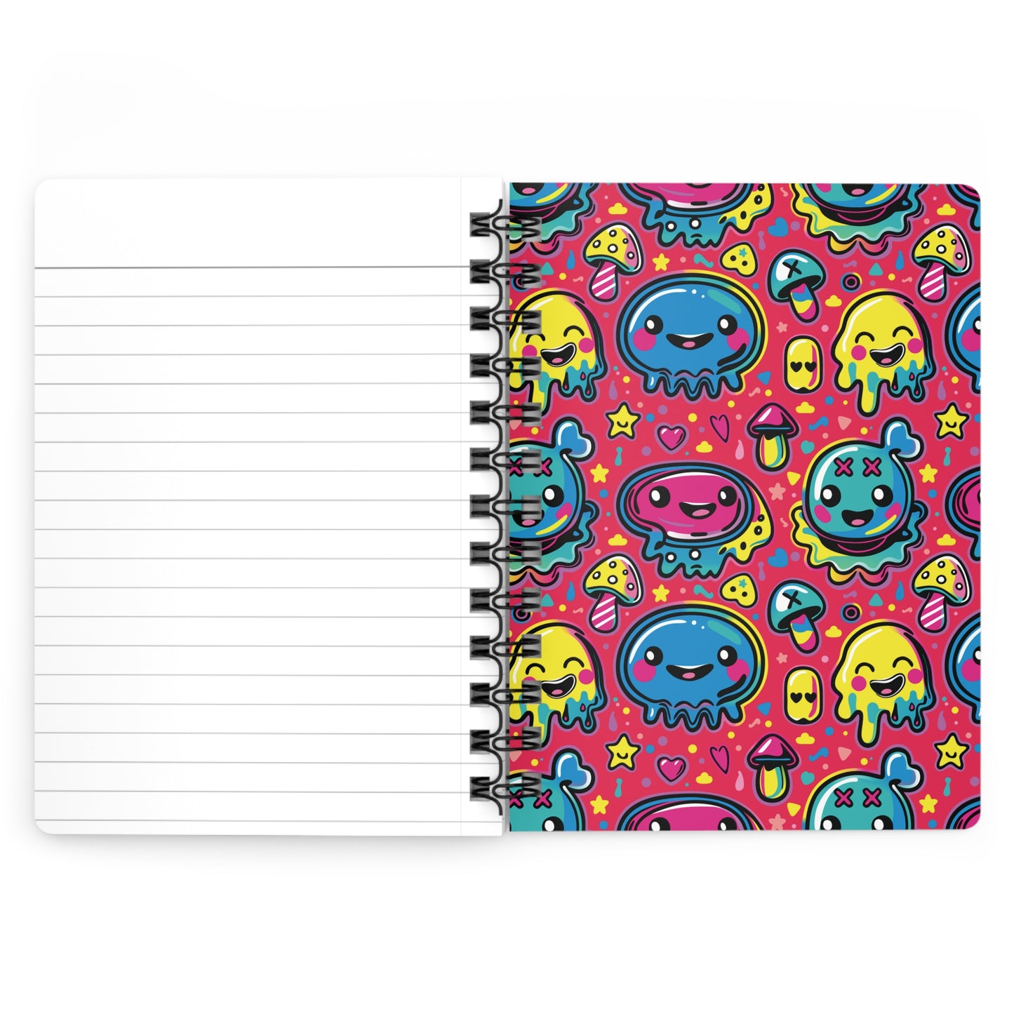 Seventh Hour of Mischief Oozeling Spiceburst Scrawls on Spiral Bound Journal