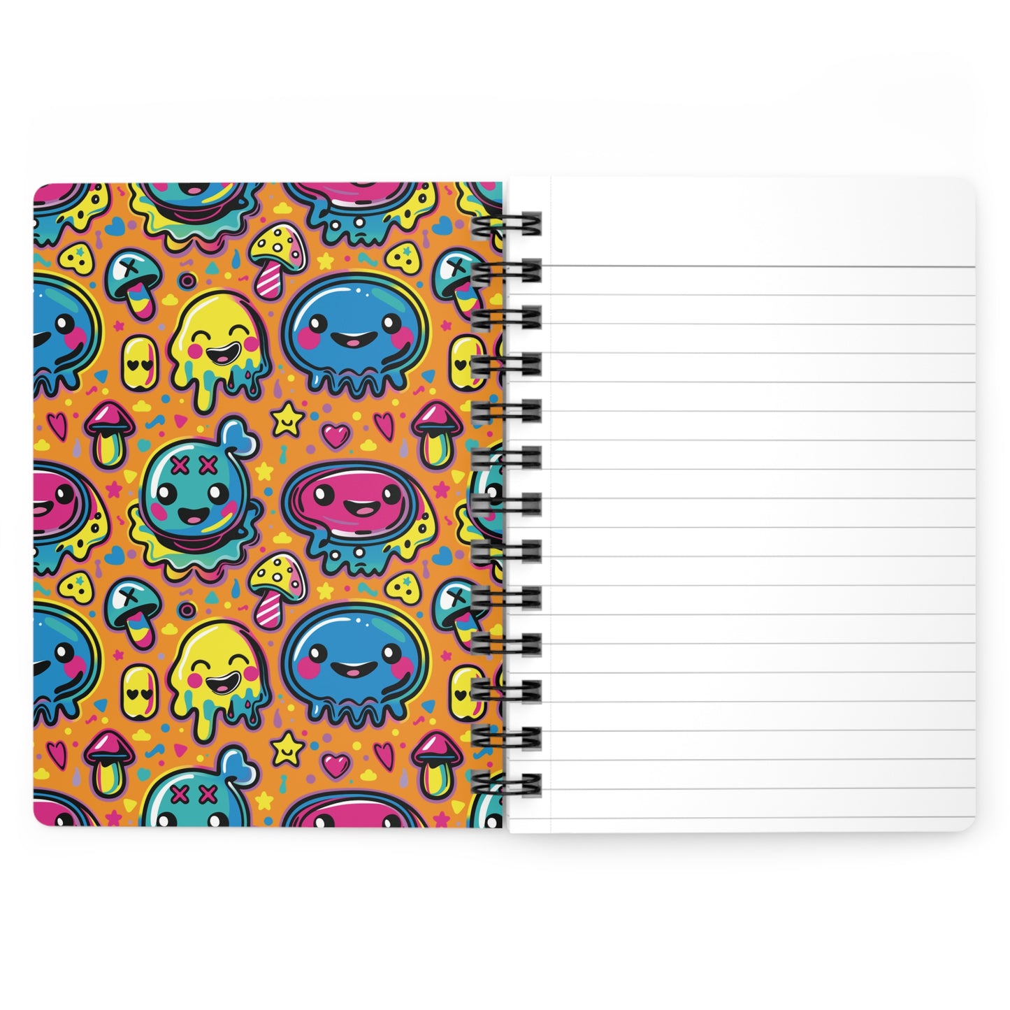 Eighth Hour of Mischief Stringpulled Oozelings Scrawls on Spiral Bound Journal