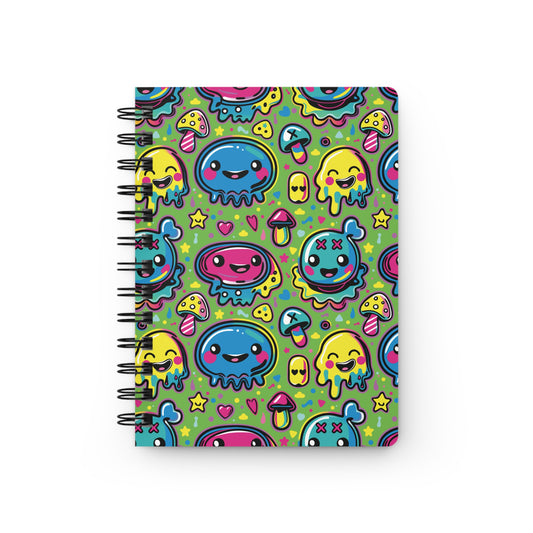 Fifth Hour of Mischief Fizzbrewed Oozeling Scrawls on Spiral Bound Journal