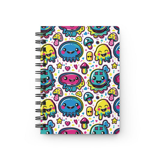 Tenth Hour of Mischief Sugarpuff Oozeling Scrawls on Spiral Bound Journal