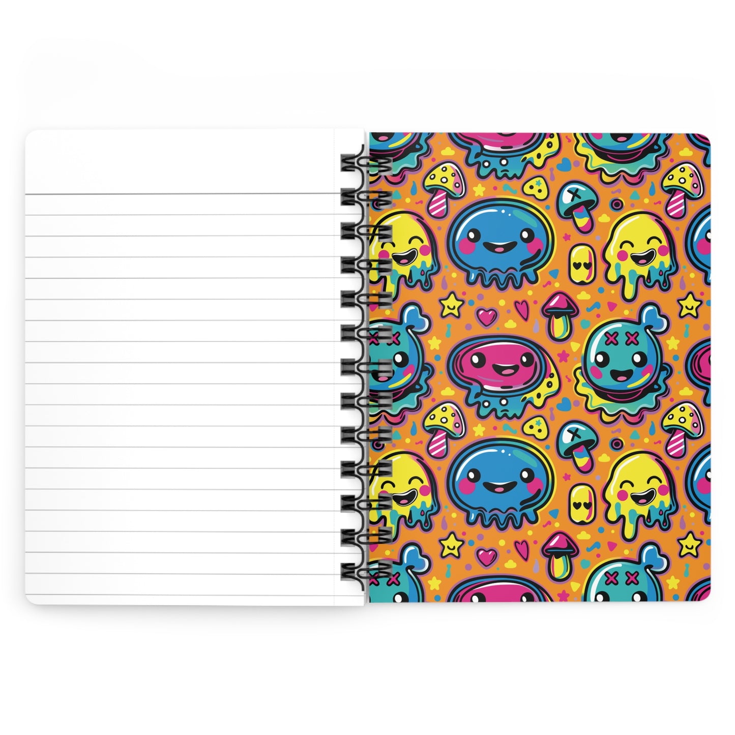 Eighth Hour of Mischief Stringpulled Oozelings Scrawls on Spiral Bound Journal