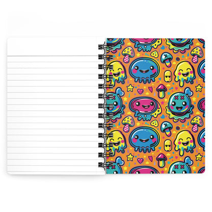 Eighth Hour of Mischief Stringpulled Oozelings Scrawls on Spiral Bound Journal
