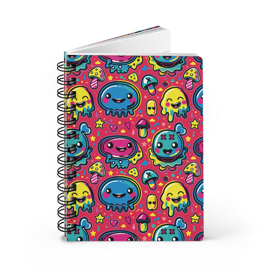 Seventh Hour of Mischief Oozeling Spiceburst Scrawls on Spiral Bound Journal