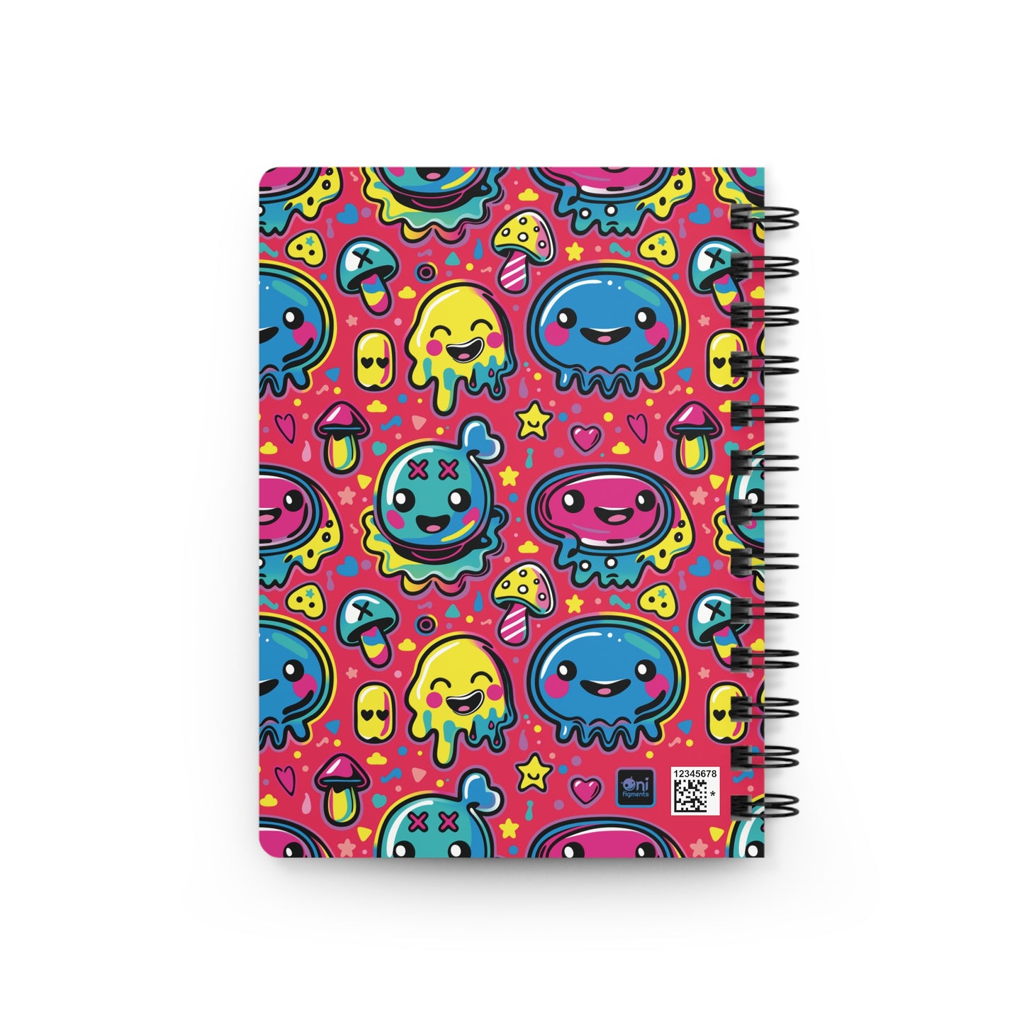 Seventh Hour of Mischief Oozeling Spiceburst Scrawls on Spiral Bound Journal