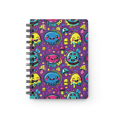 Second of Mischief Jamwobble Oozeling Scrawls on Spiral Bound Journal