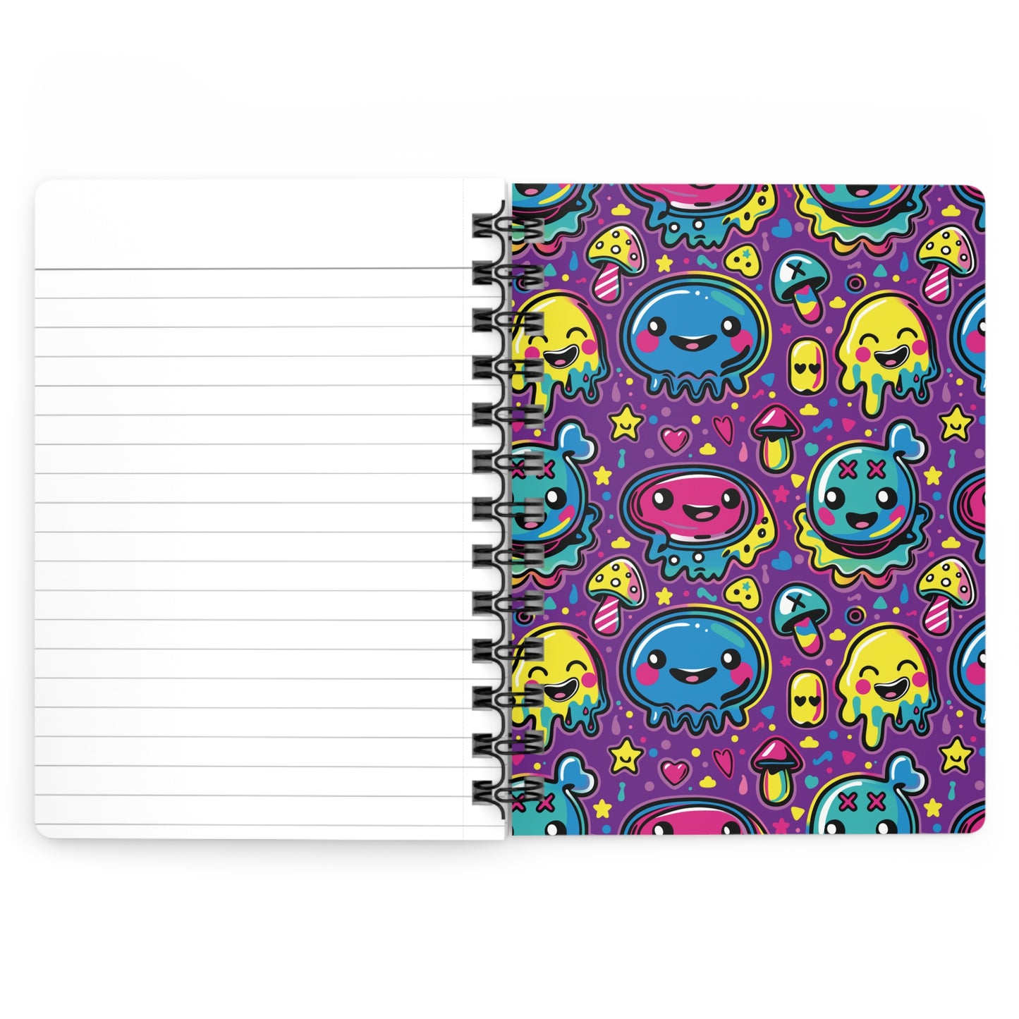 Second of Mischief Jamwobble Oozeling Scrawls on Spiral Bound Journal