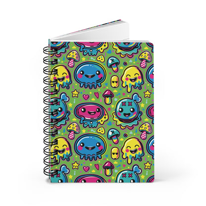 Fifth Hour of Mischief Fizzbrewed Oozeling Scrawls on Spiral Bound Journal