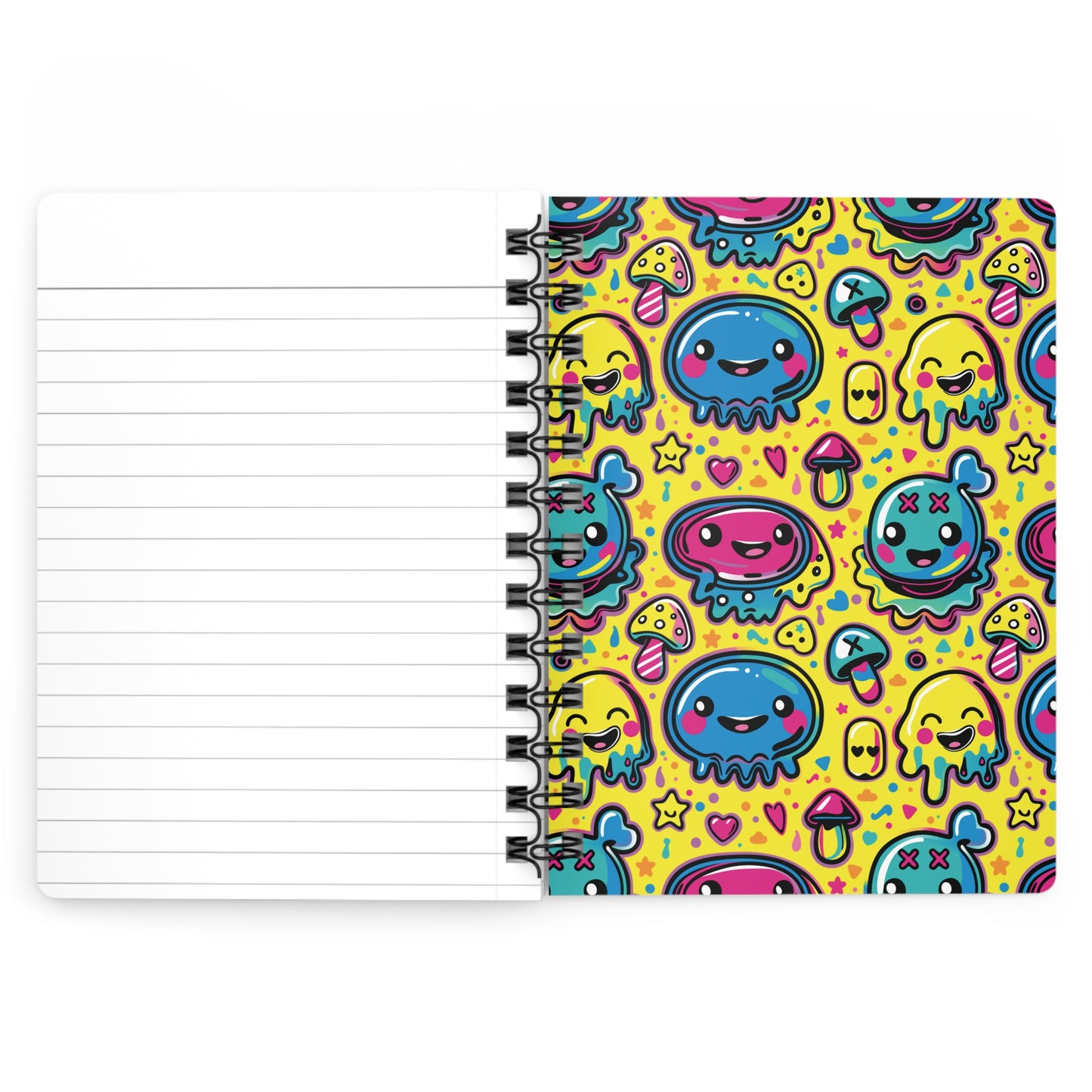 Ninth Hour of Mischief Sourcrack Oozeling Scrawls on Spiral Bound Journal