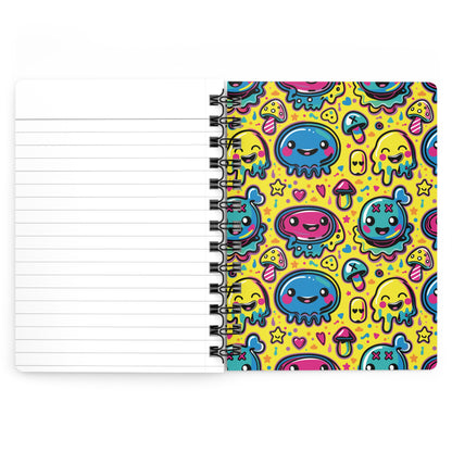Ninth Hour of Mischief Sourcrack Oozeling Scrawls on Spiral Bound Journal