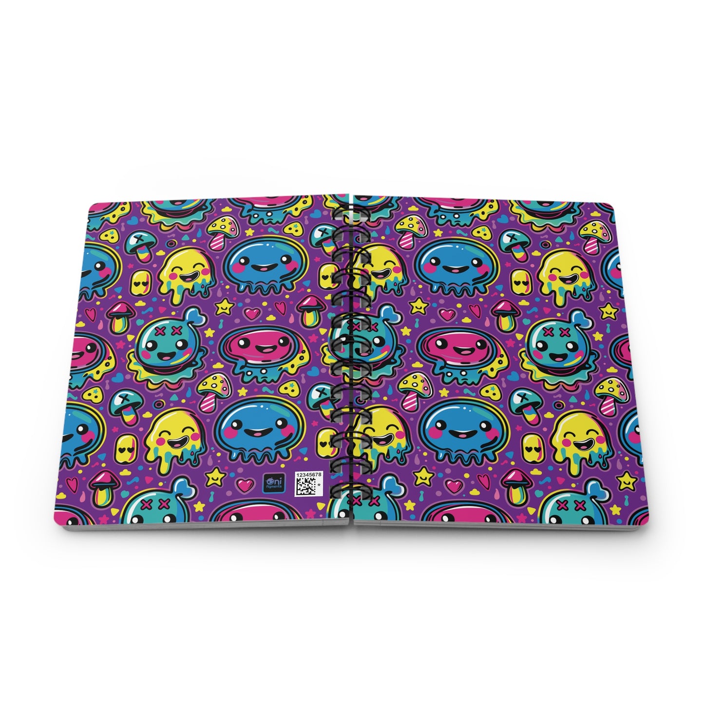 Second of Mischief Jamwobble Oozeling Scrawls on Spiral Bound Journal