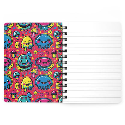 Seventh Hour of Mischief Oozeling Spiceburst Scrawls on Spiral Bound Journal