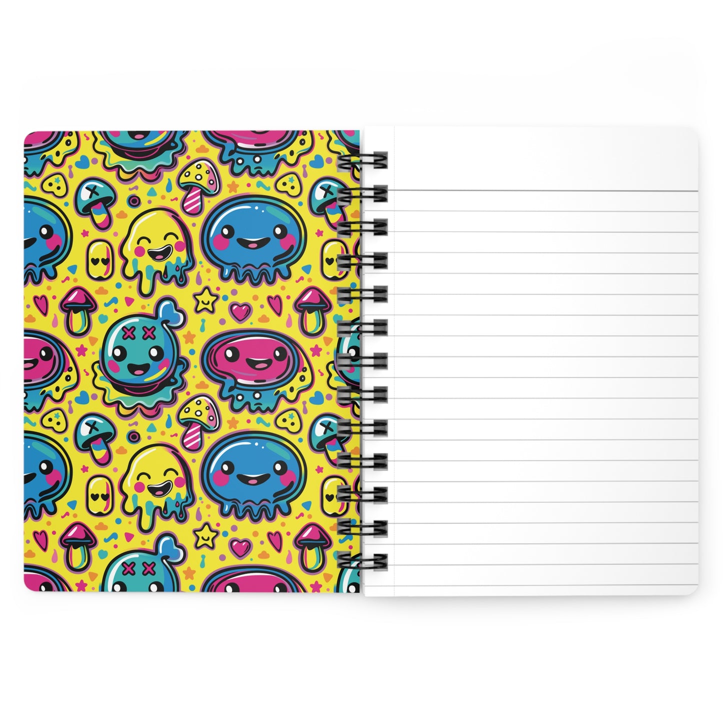 Ninth Hour of Mischief Sourcrack Oozeling Scrawls on Spiral Bound Journal