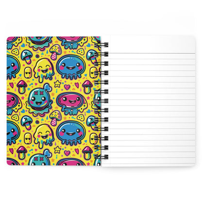 Ninth Hour of Mischief Sourcrack Oozeling Scrawls on Spiral Bound Journal