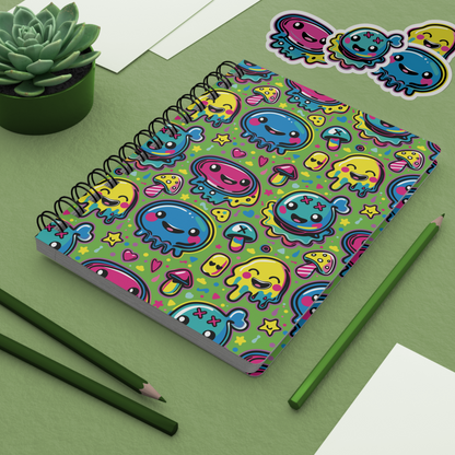 Fifth Hour of Mischief Fizzbrewed Oozeling Scrawls on Spiral Bound Journal