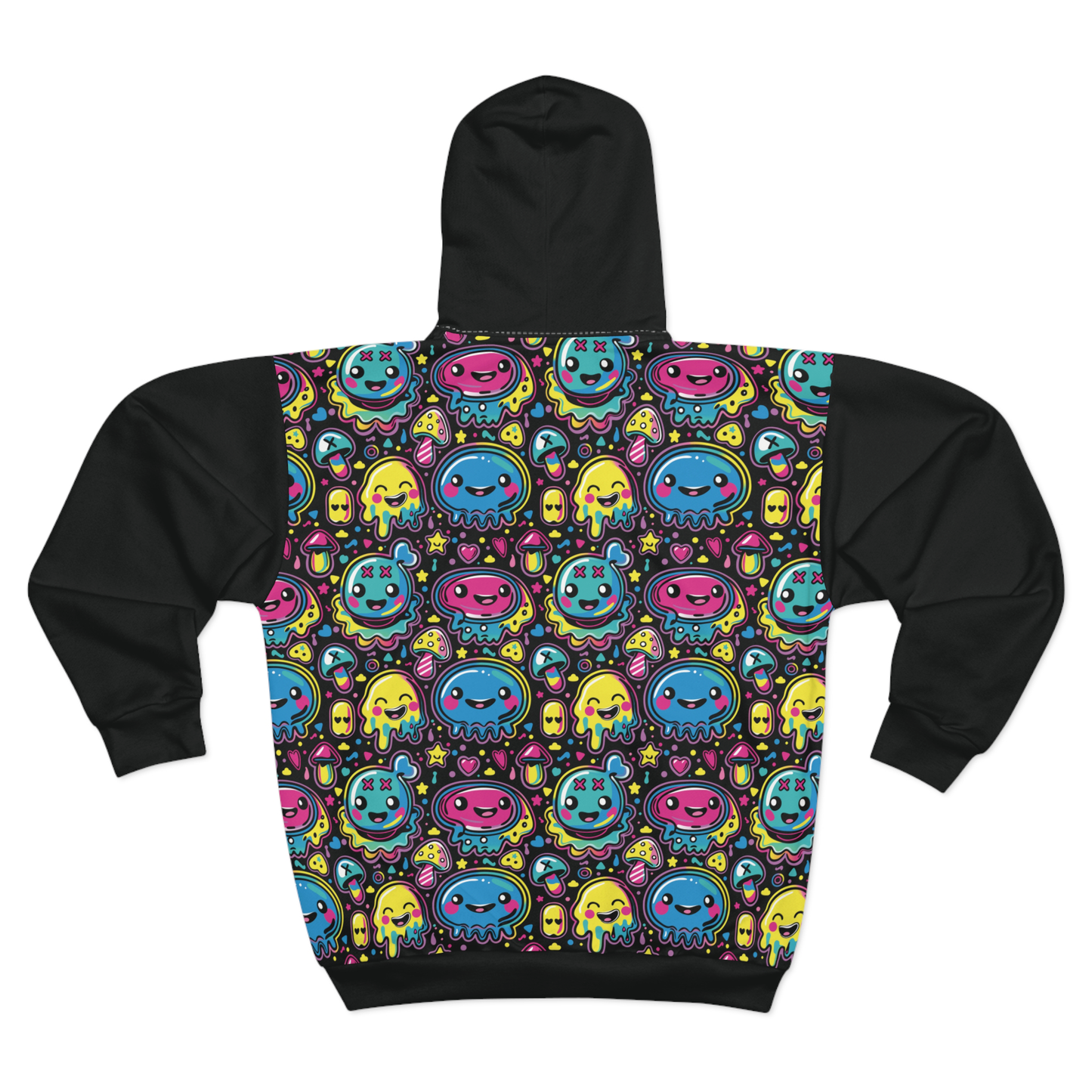 First Hour of Mischief Inkspawn Oozelings on Unisex Zip Hoodie (AOP)