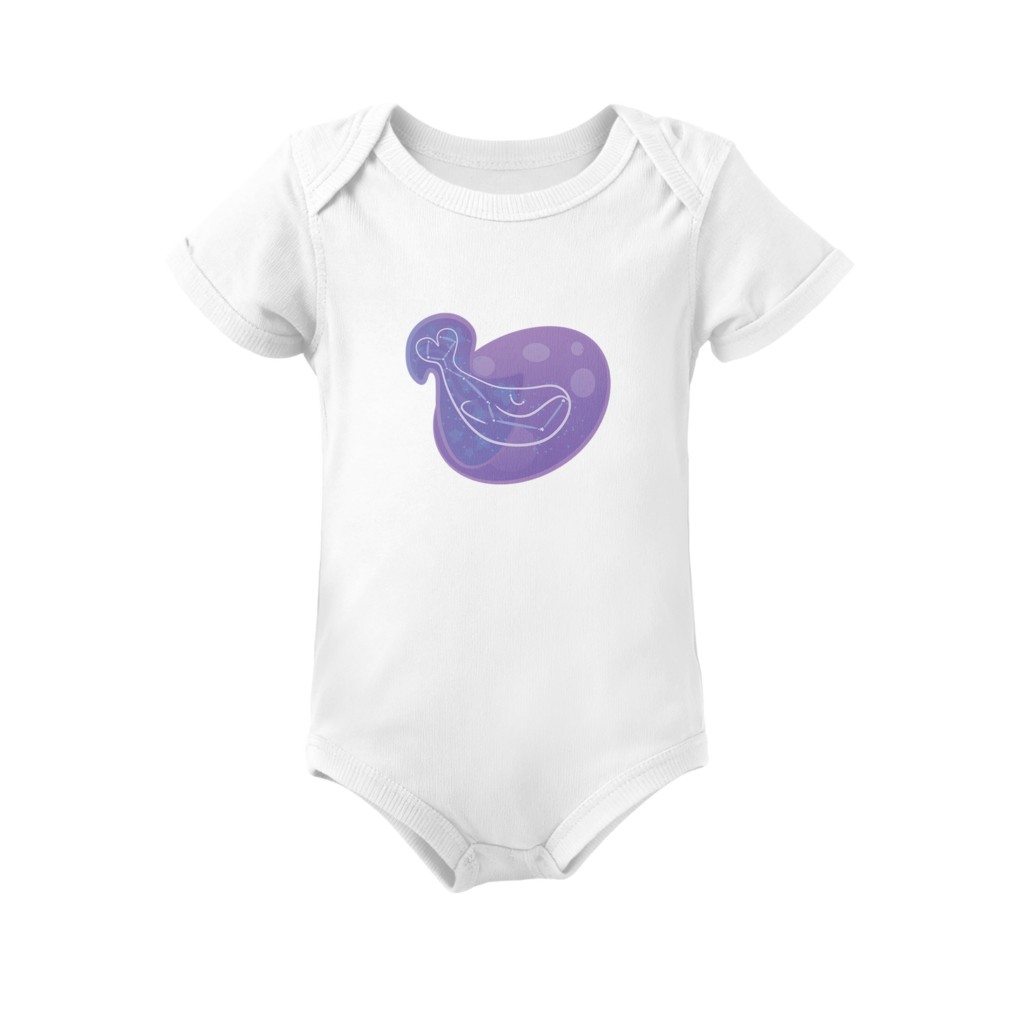 Mir the Spunky Calf Astral Nadir Traces on Infant Baby Rib Bodysuit