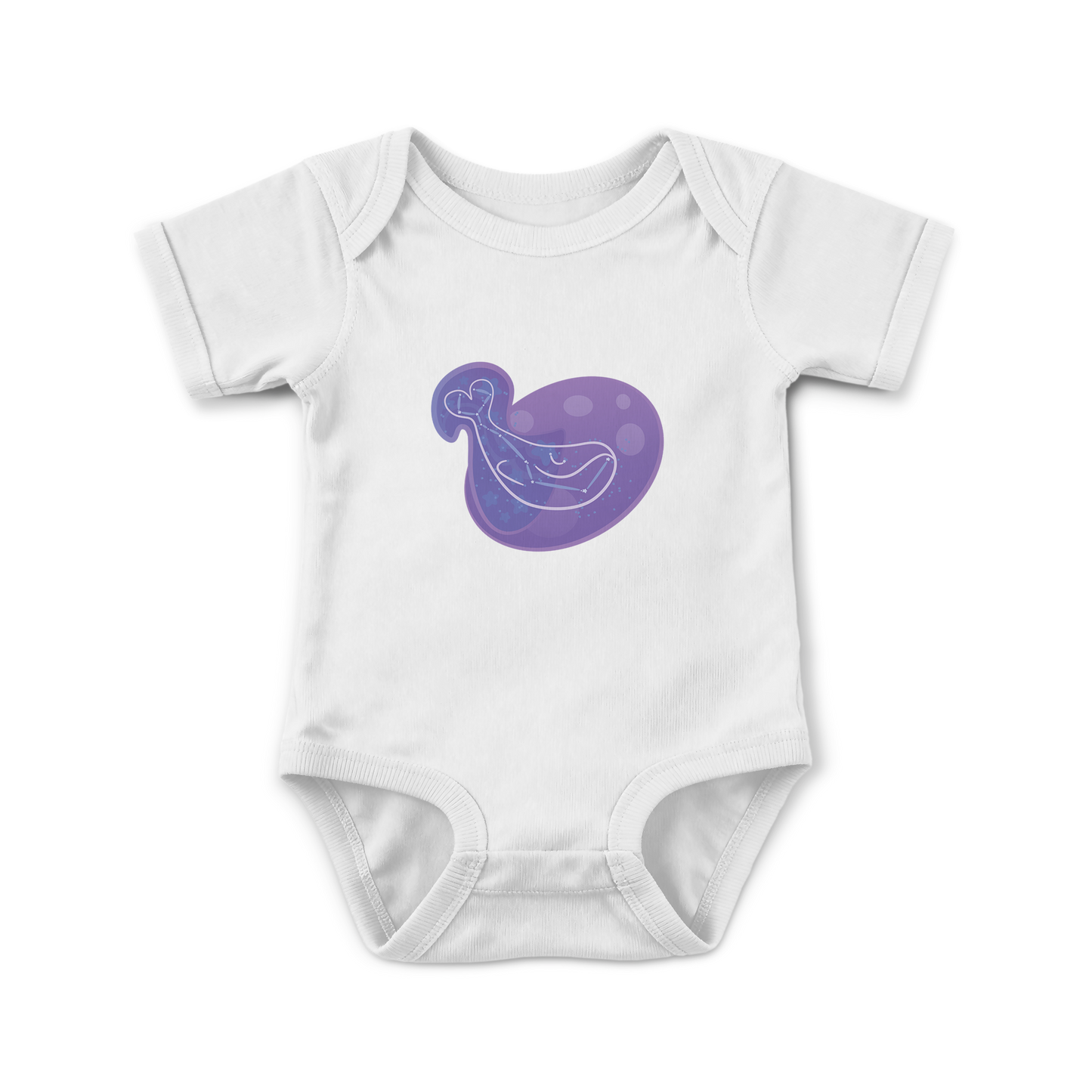 Mir the Spunky Calf Astral Nadir Traces on Infant Baby Rib Bodysuit