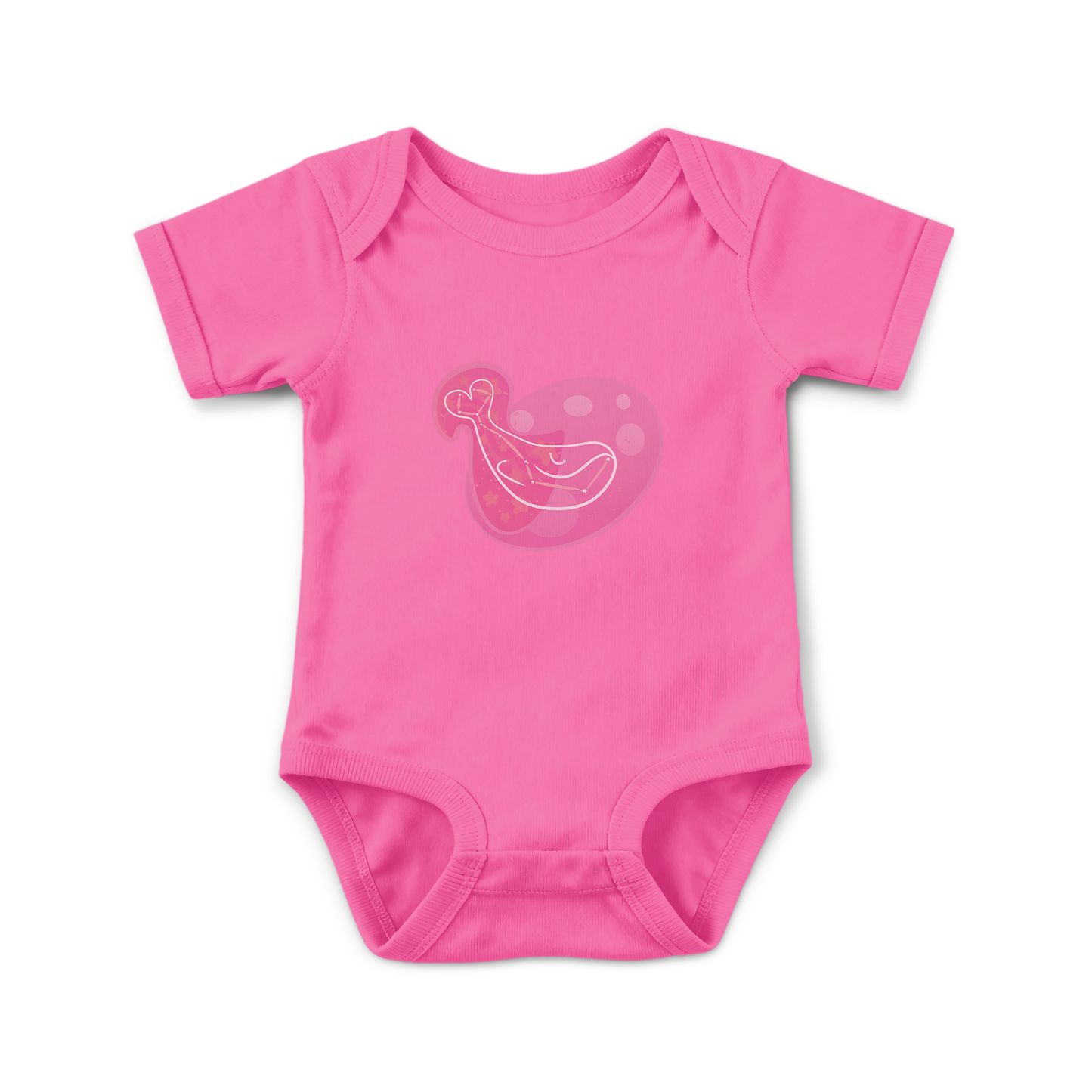 Mir the Spunky Calf Astral Dusk Traces on Infant Baby Rib Bodysuit