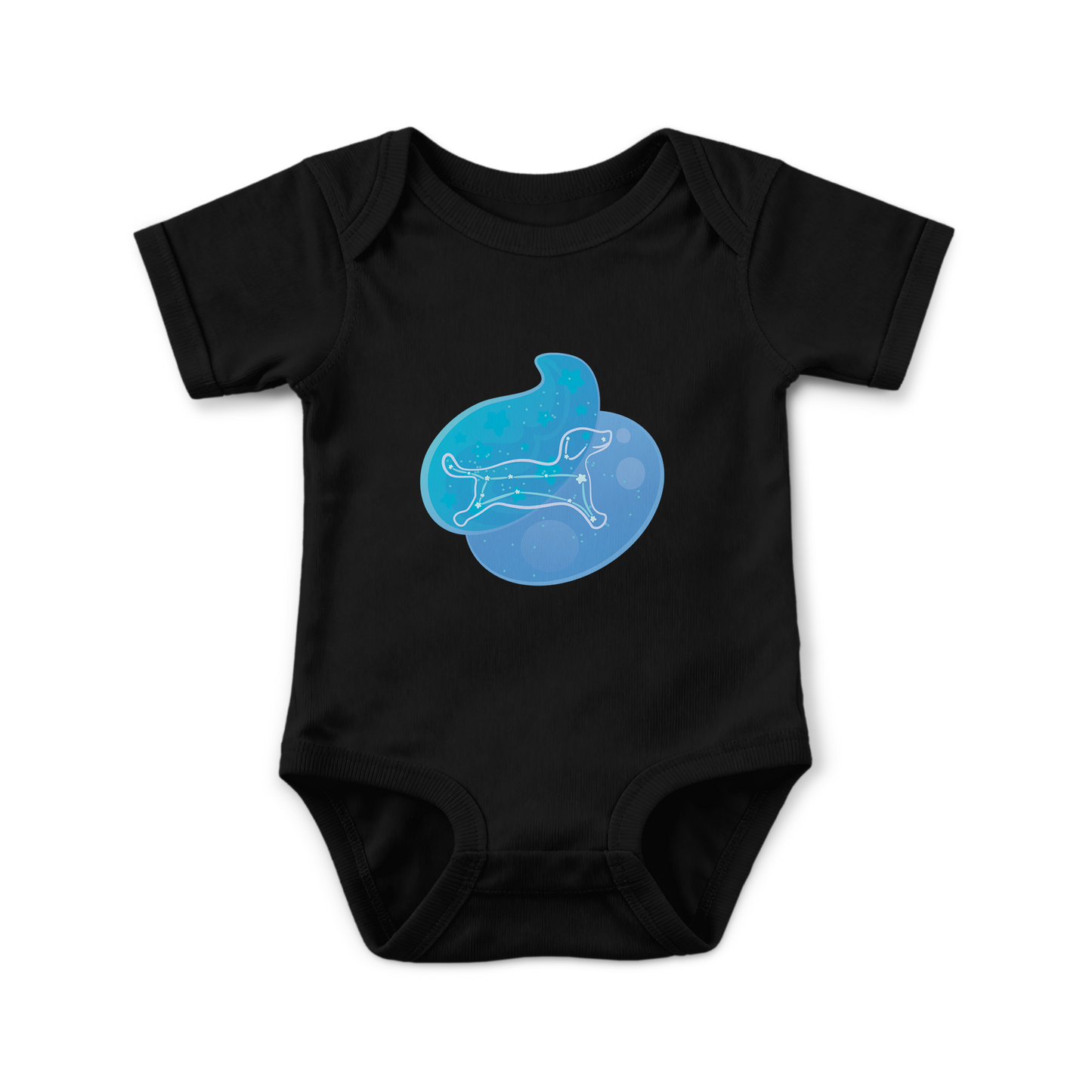 Rius the Loyal Puppy Astral Zenith Traces on Infant Baby Rib Bodysuit