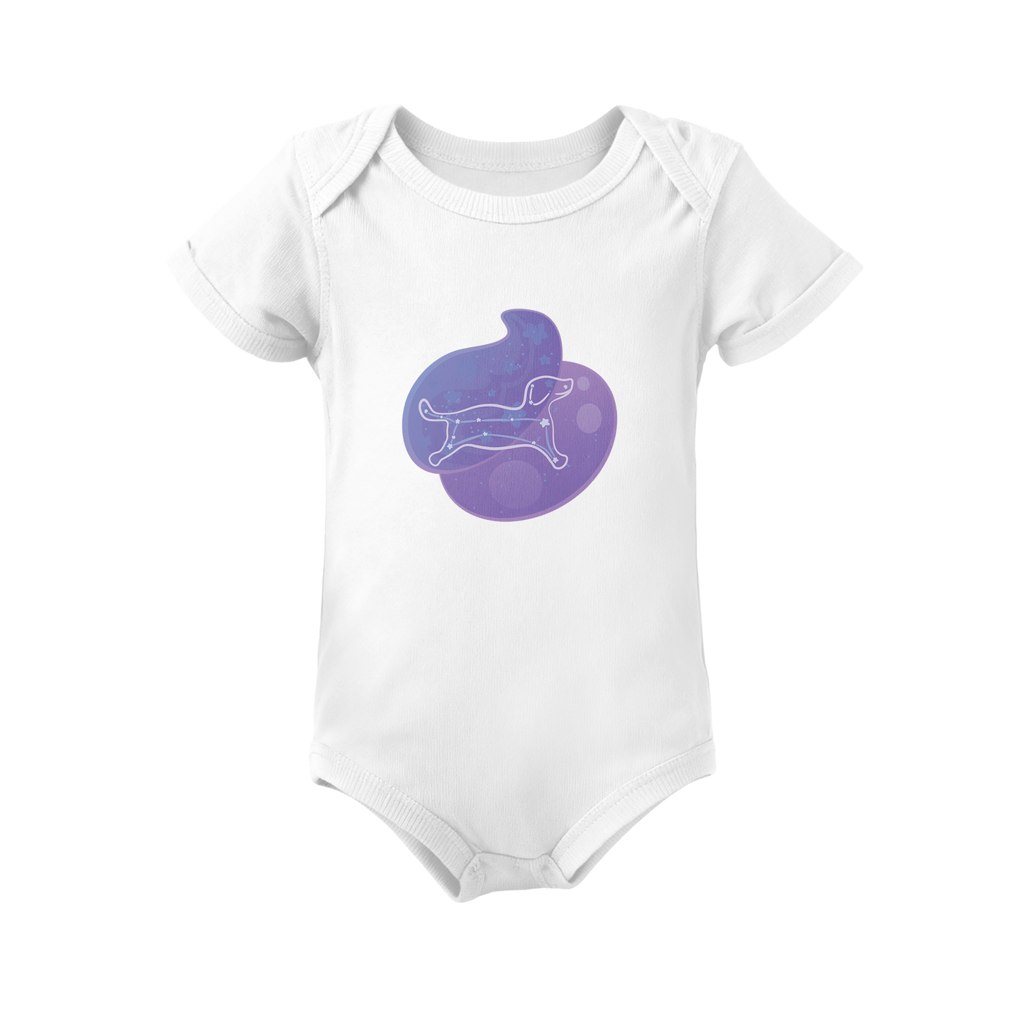 Rius the Loyal Puppy Astral Nadir Traces on Infant Baby Rib Bodysuit