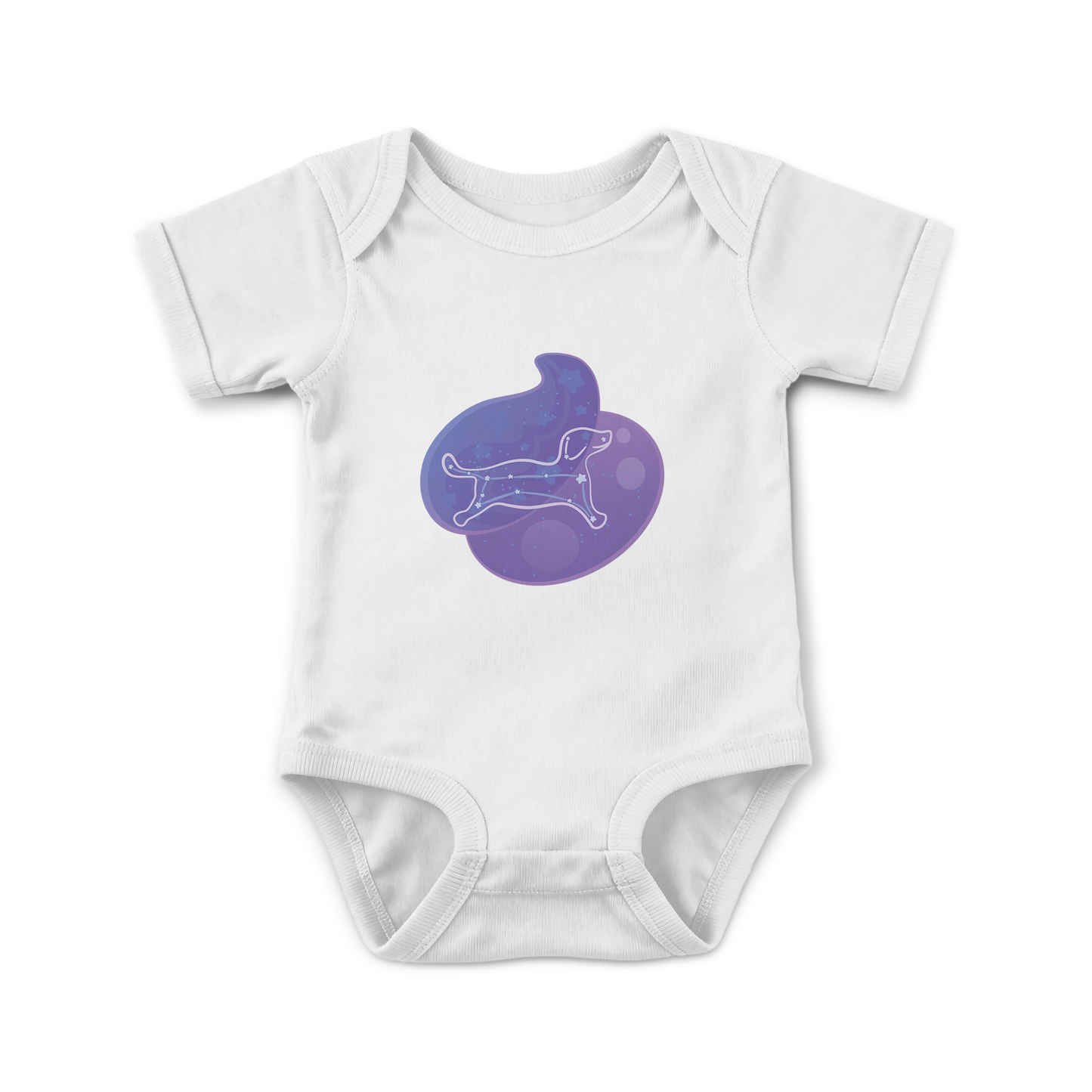Rius the Loyal Puppy Astral Nadir Traces on Infant Baby Rib Bodysuit
