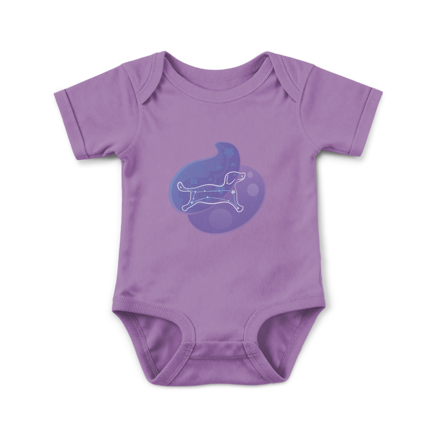 Rius the Loyal Puppy Astral Nadir Traces on Infant Baby Rib Bodysuit