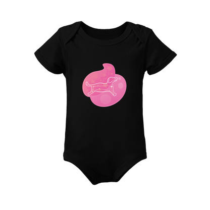 Rius the Loyal Puppy Astral Dusk Traces on Infant Baby Rib Bodysuit