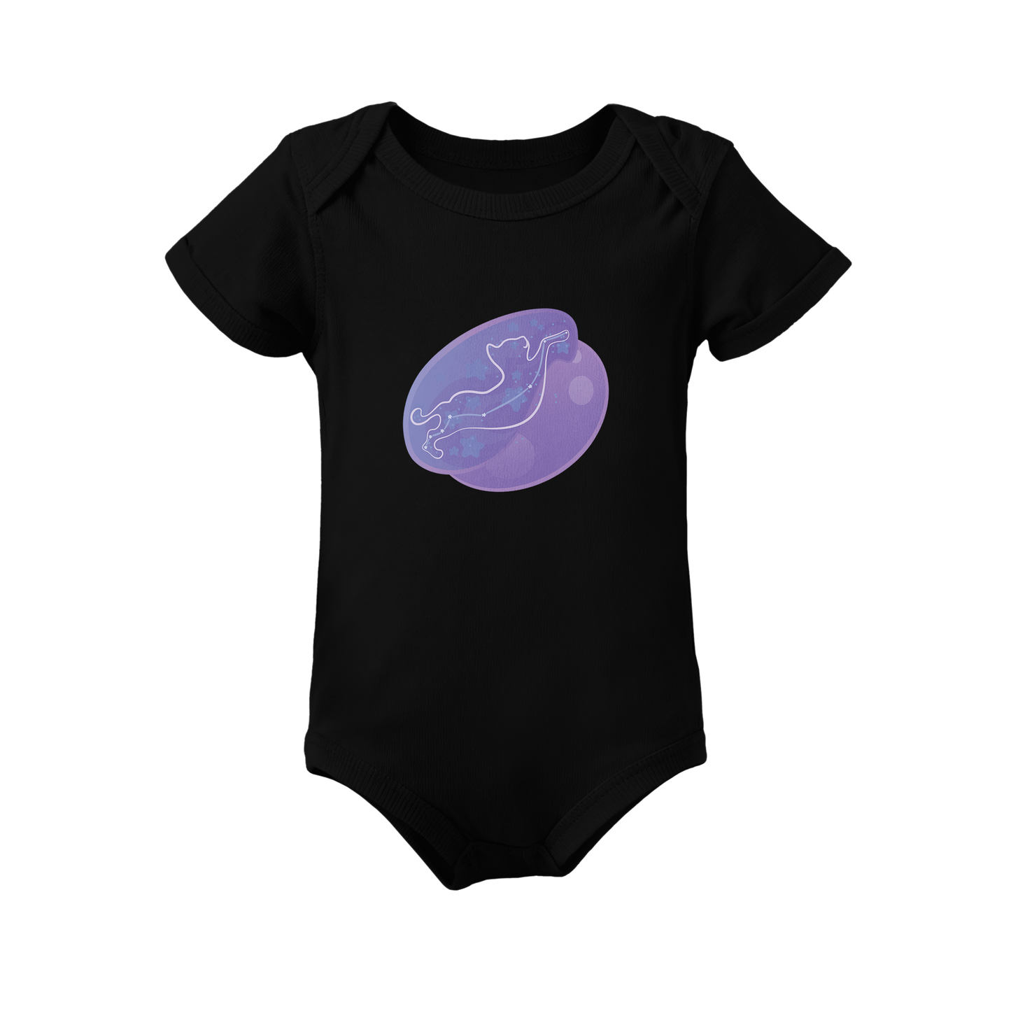 Lyn the Keen Kitten Astral Nadir Traces on Infant Baby Rib Bodysuit