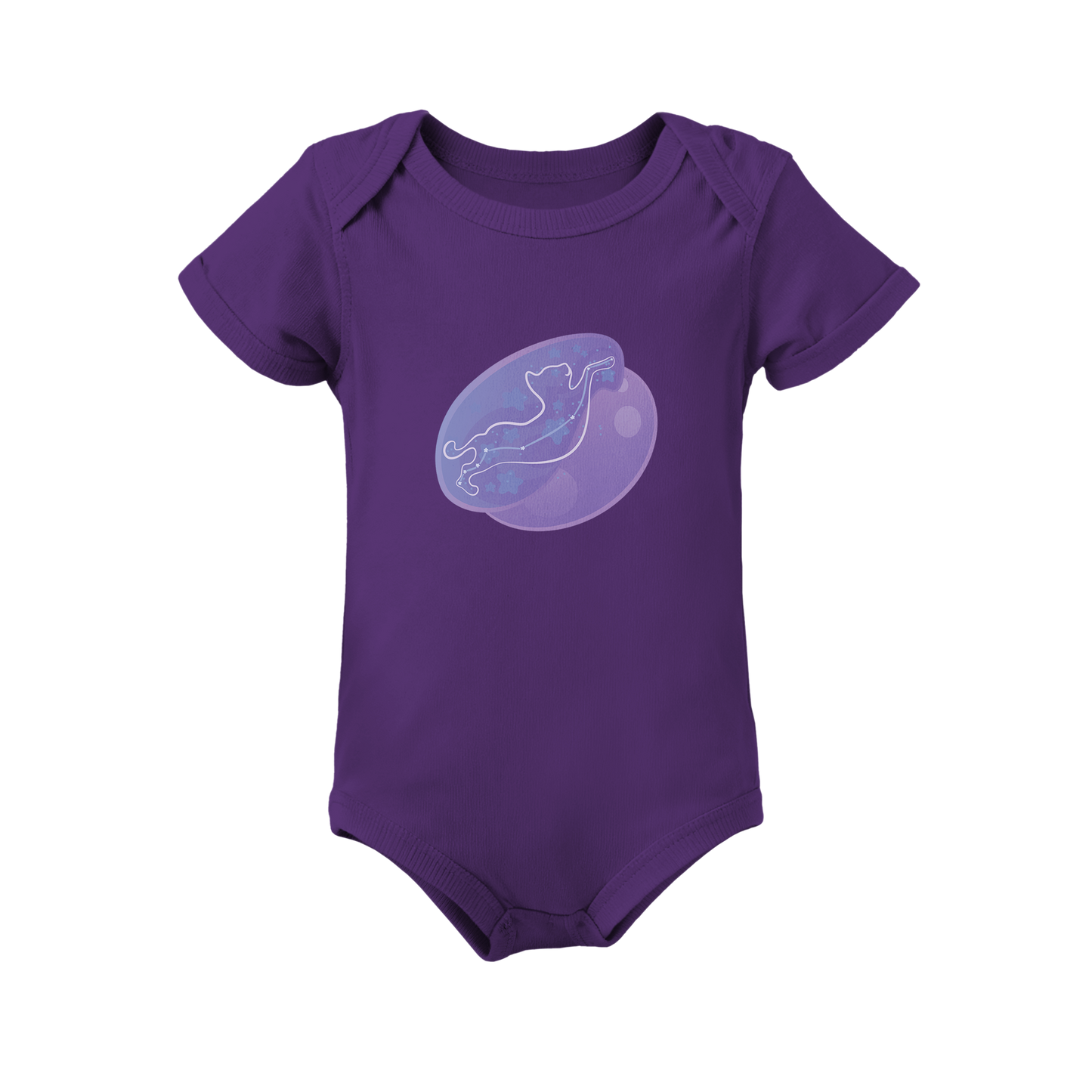Lyn the Keen Kitten Astral Nadir Traces on Infant Baby Rib Bodysuit