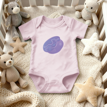 Lyn the Keen Kitten Astral Nadir Traces on Infant Baby Rib Bodysuit