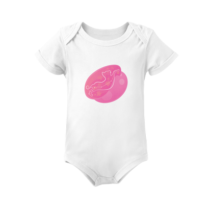 Lyn the Keen Kitten Astral Dusk Traces on Infant Baby Rib Bodysuit