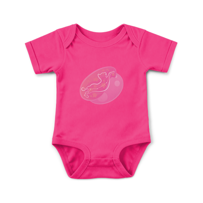 Lyn the Keen Kitten Astral Dusk Traces on Infant Baby Rib Bodysuit