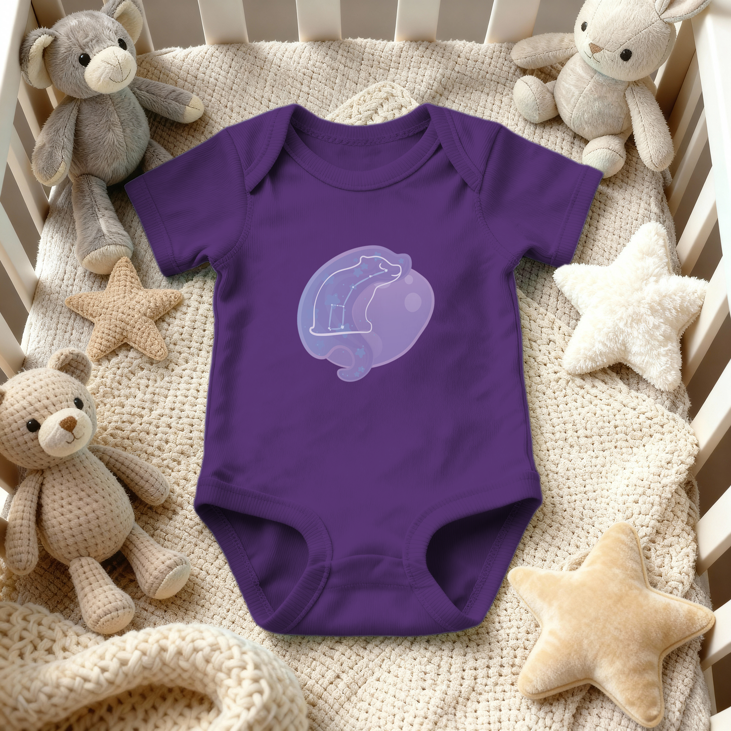 Aris the Guiding Cub Astral Nadir Traces on Infant Baby Rib Bodysuit
