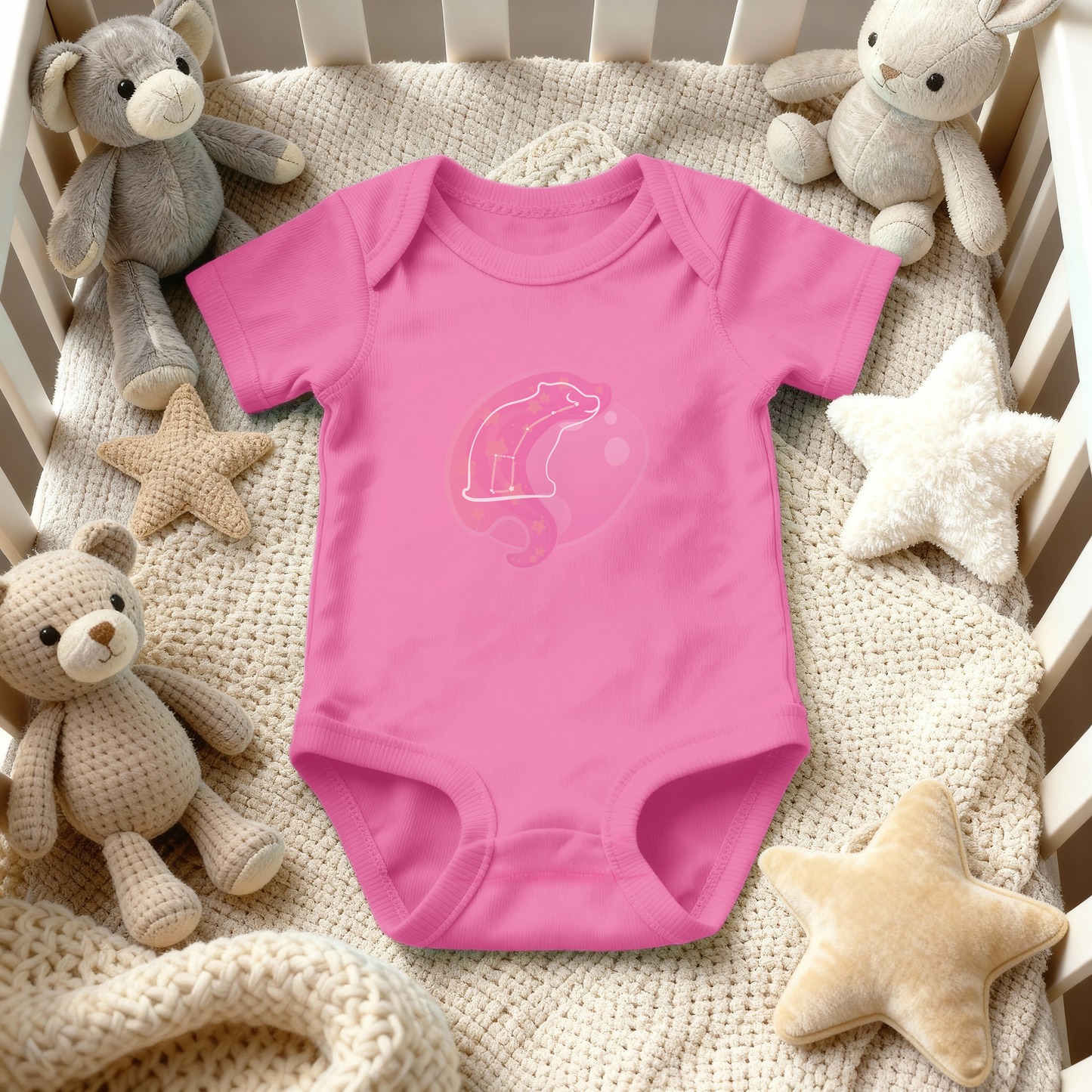 Aris the Guiding Cub Astral Dusk Traces on Infant Baby Rib Bodysuit