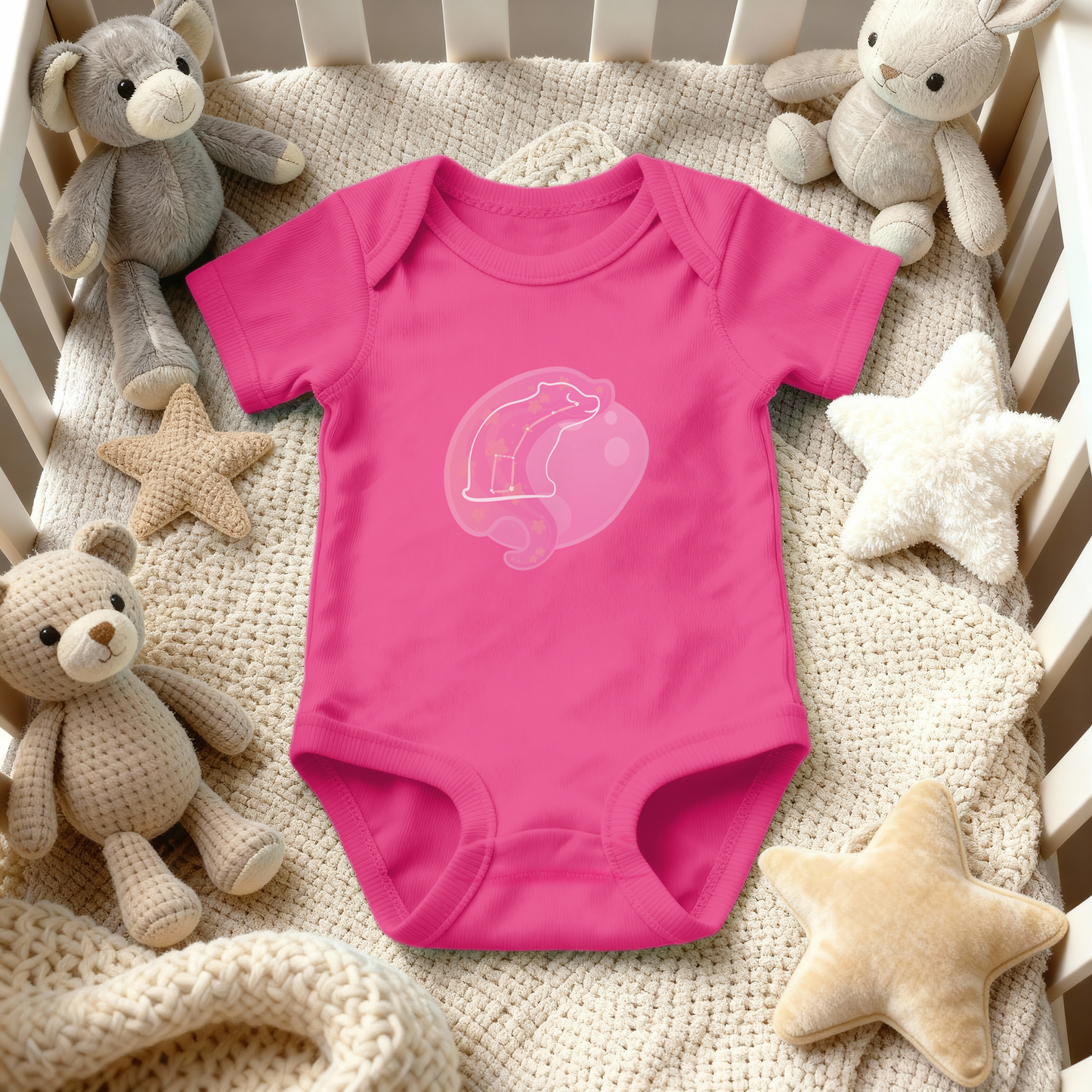 Aris the Guiding Cub Astral Dusk Traces on Infant Baby Rib Bodysuit