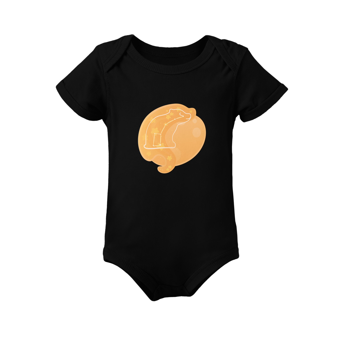 Aris the Guiding Cub Astral Dawn Traces on Infant Baby Rib Bodysuit