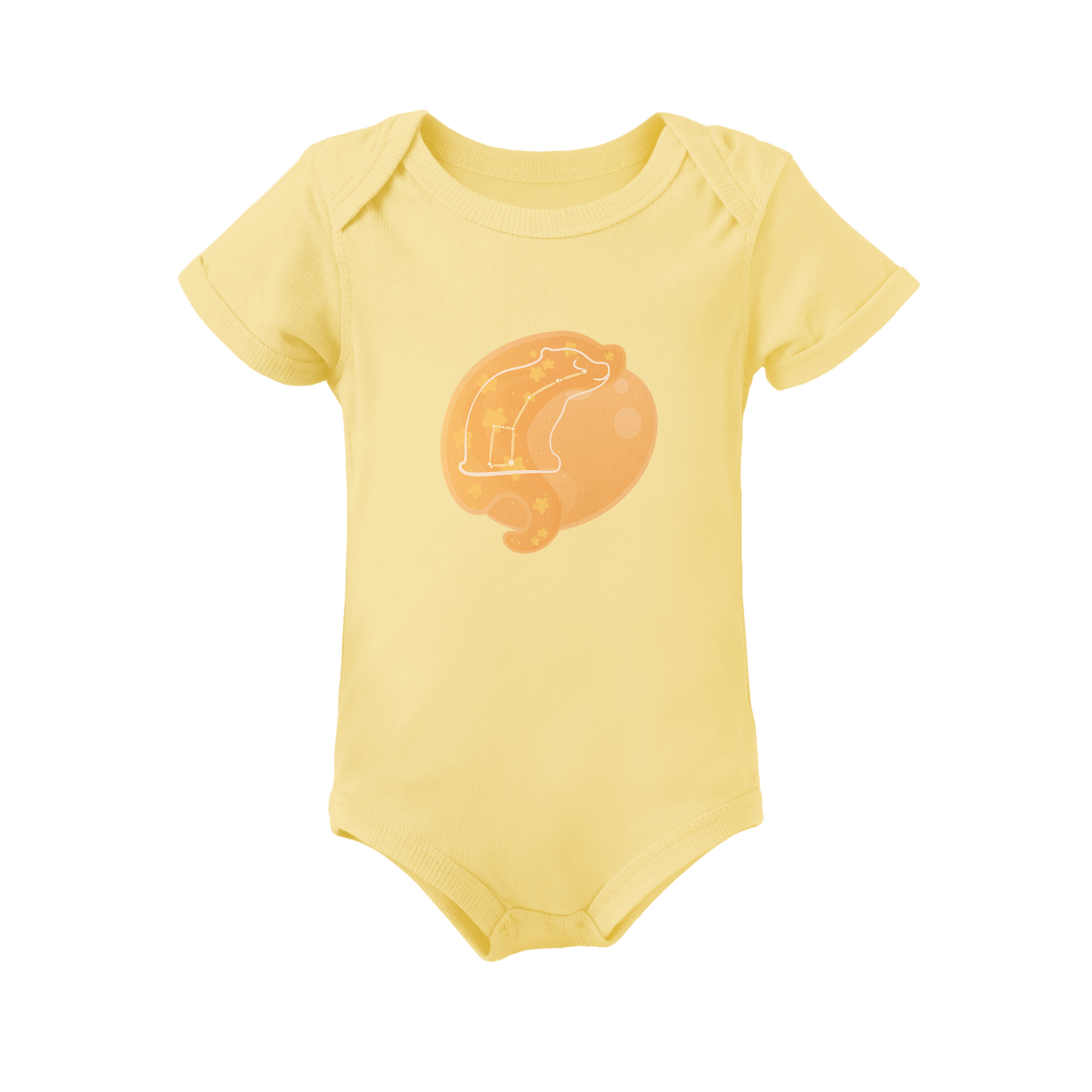 Aris the Guiding Cub Astral Dawn Traces on Infant Baby Rib Bodysuit