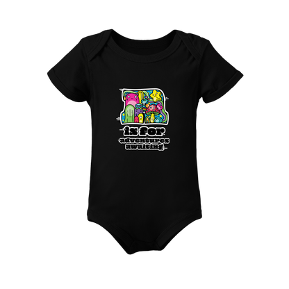 A is for Adventures Awaiting on Infant Baby Rib Bodysuit