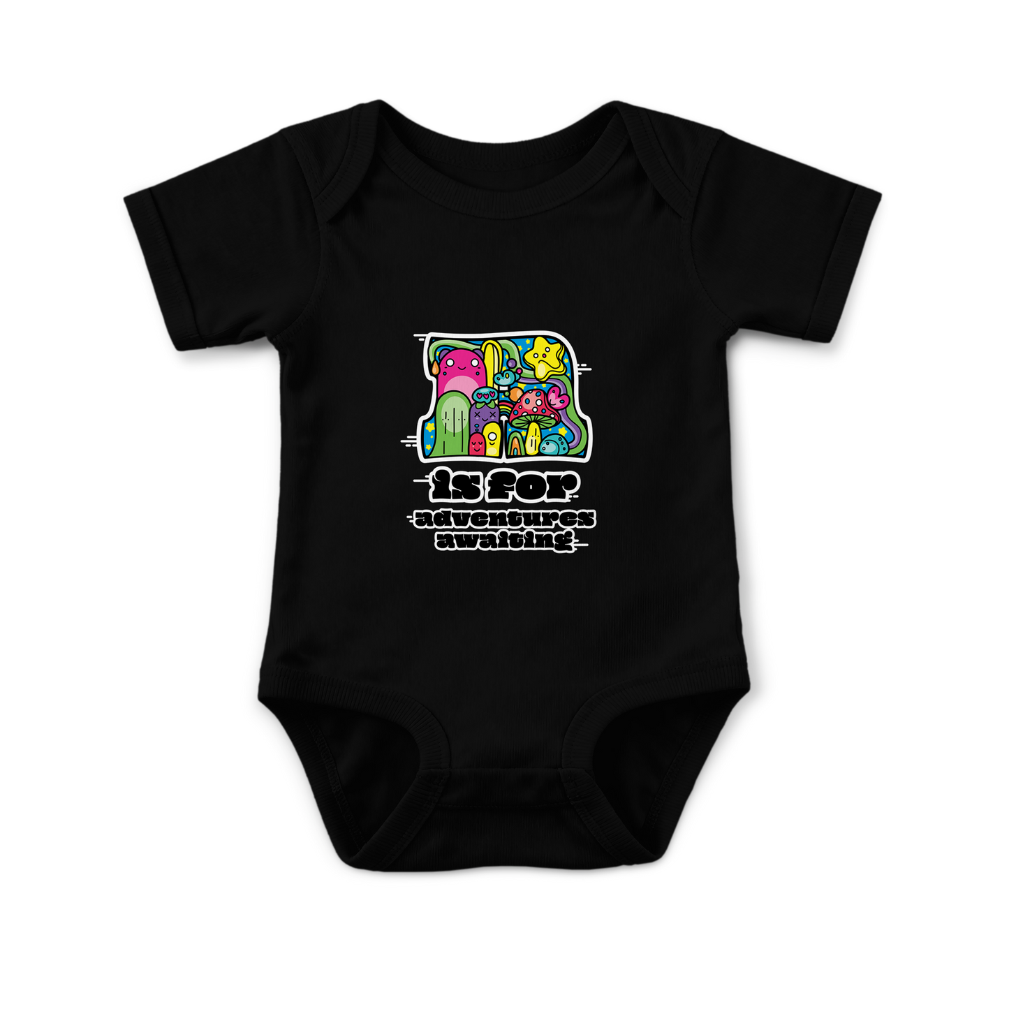 A is for Adventures Awaiting on Infant Baby Rib Bodysuit