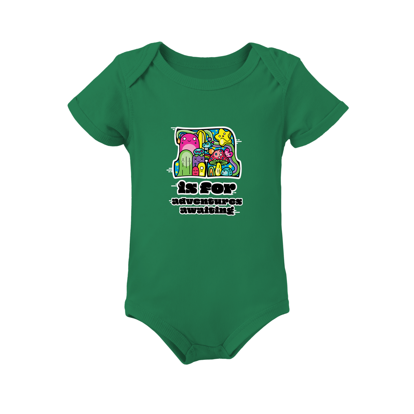 A is for Adventures Awaiting on Infant Baby Rib Bodysuit