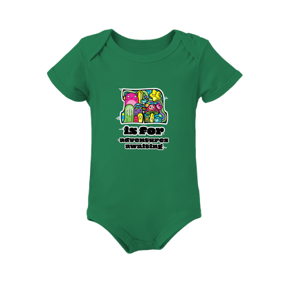A is for Adventures Awaiting on Infant Baby Rib Bodysuit