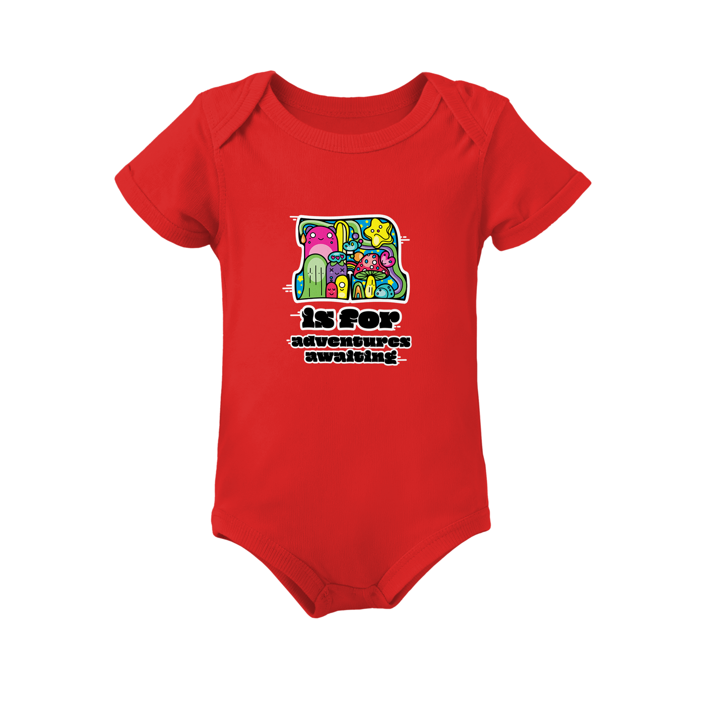 A is for Adventures Awaiting on Infant Baby Rib Bodysuit