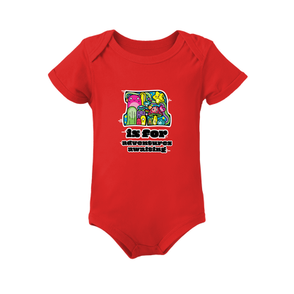 A is for Adventures Awaiting on Infant Baby Rib Bodysuit