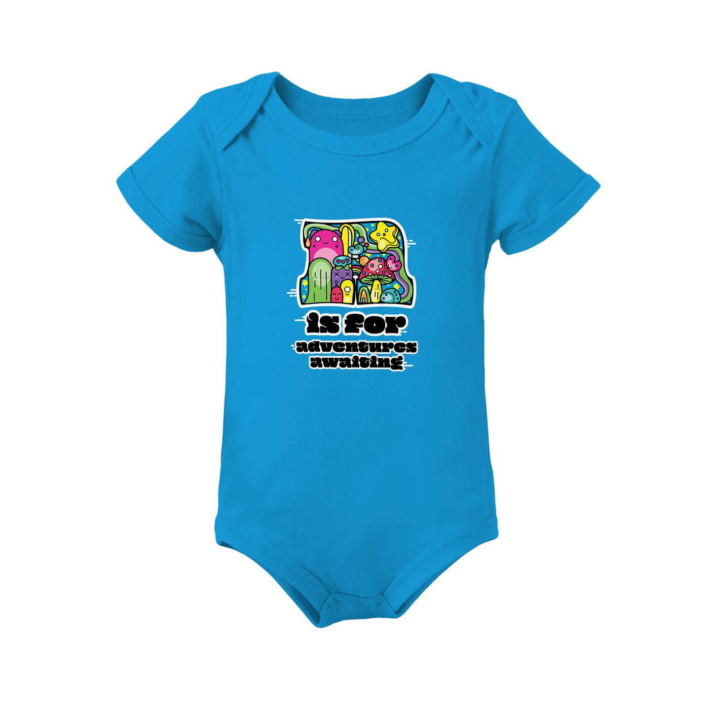 A is for Adventures Awaiting on Infant Baby Rib Bodysuit