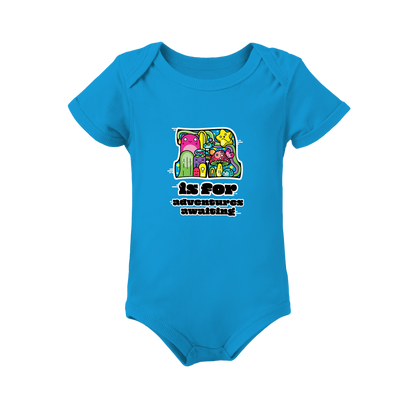 A is for Adventures Awaiting on Infant Baby Rib Bodysuit