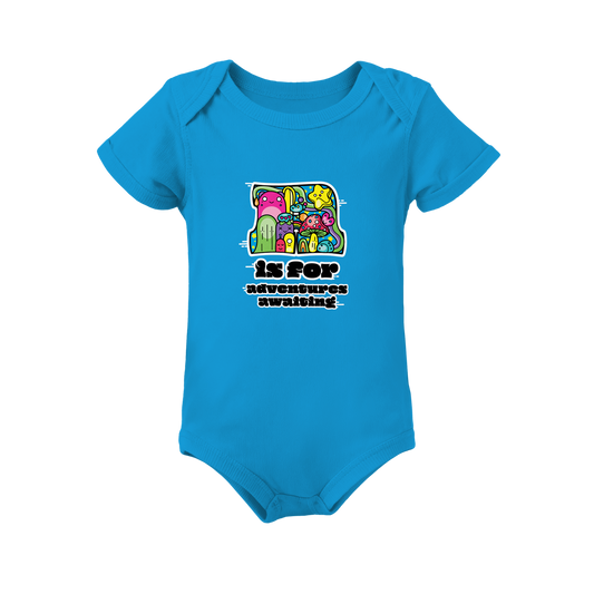 A is for Adventures Awaiting on Infant Baby Rib Bodysuit