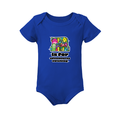 A is for Adventures Awaiting on Infant Baby Rib Bodysuit